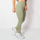 LEGGING DEPORTIVO SIN COSTURA PARTE FRONTAL VERDE OLIVA