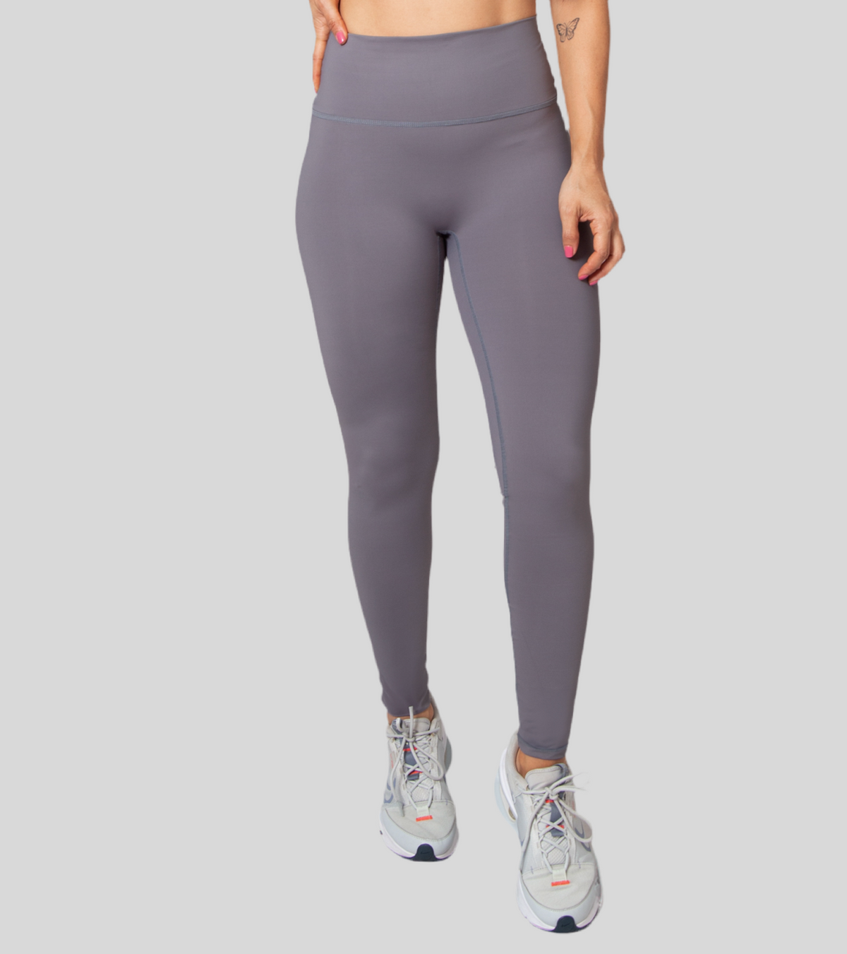 LEGGING DEPORTIVO SIN COSTURA PARTE FRONTAL GRIS