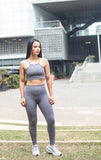 LEGGING DEPORTIVO SIN COSTURA PARTE FRONTAL GRIS