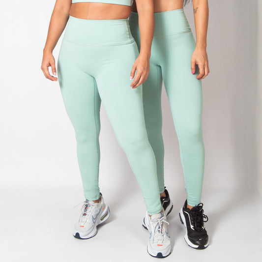 LEGGING DEPORTIVO SIN COSTURA PARTE FRONTAL VERDE CLARO