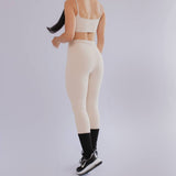 LEGGING DEPORTIVO PARA MUJER CON PRETINA ALTA BEIGE