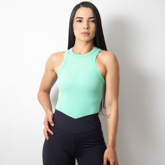 BODY DEPORTIVO MUJER SIN COSTURA VERDE MENTA TALLA ÚNICA