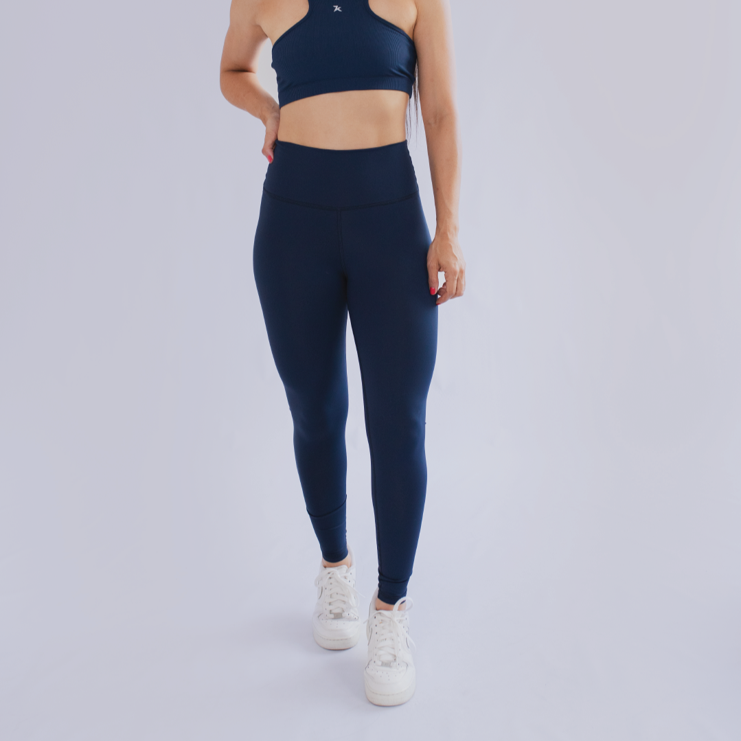 LEGGING DEPORTIVO PARA MUJER CON PRETINA ALTA AZUL OSCURO